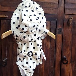 Toddler swimsuit beach swimwear hat